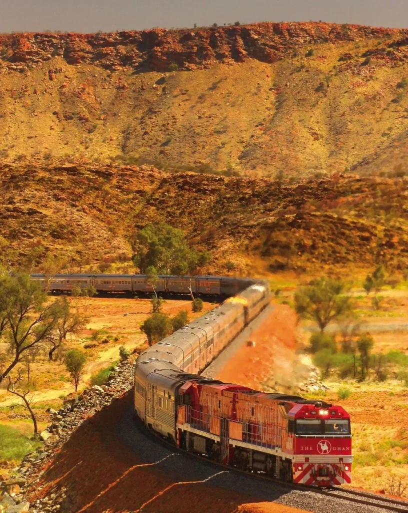 How far is Alice Springs from Uluru train
