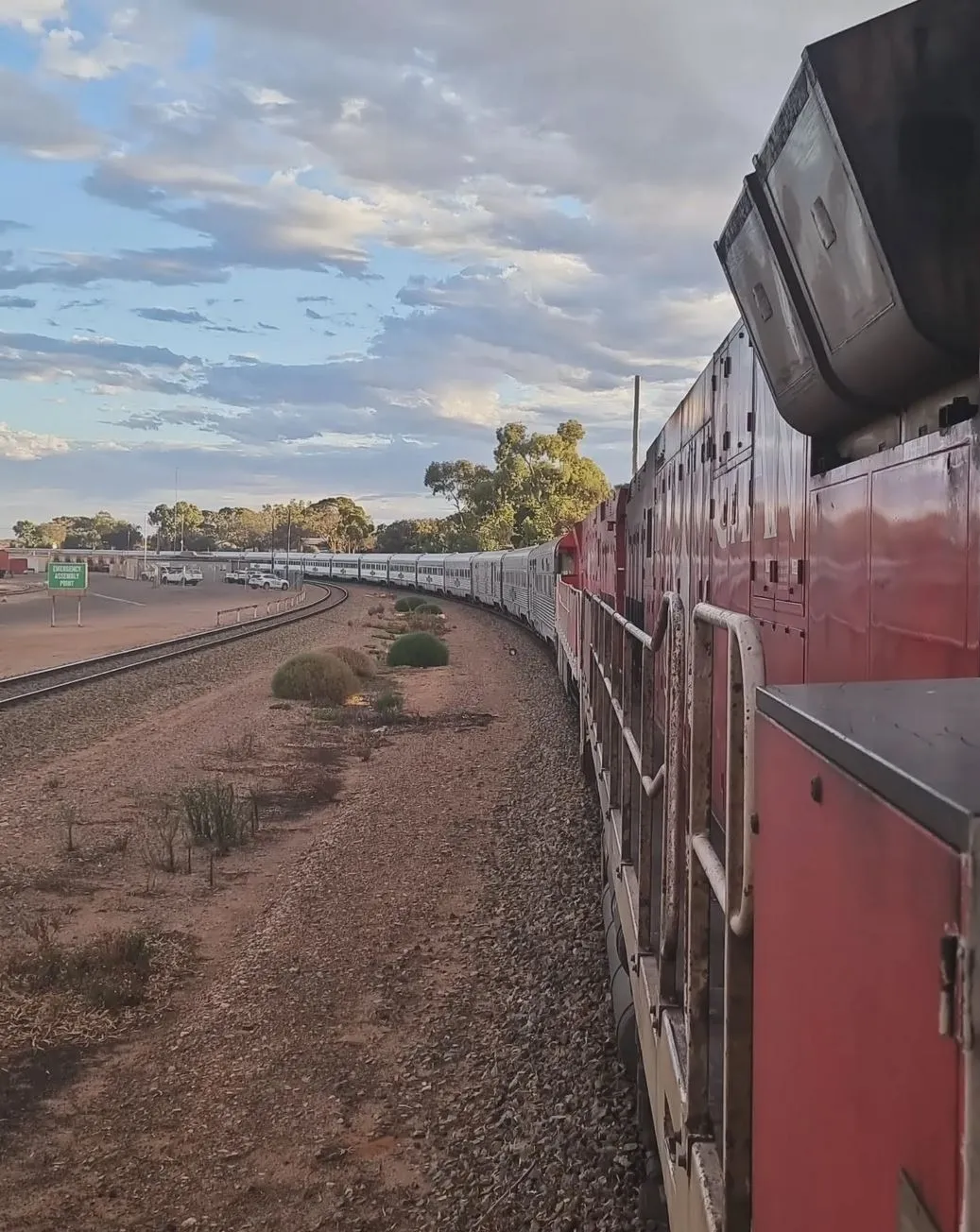 Train From Alice Springs to Uluru